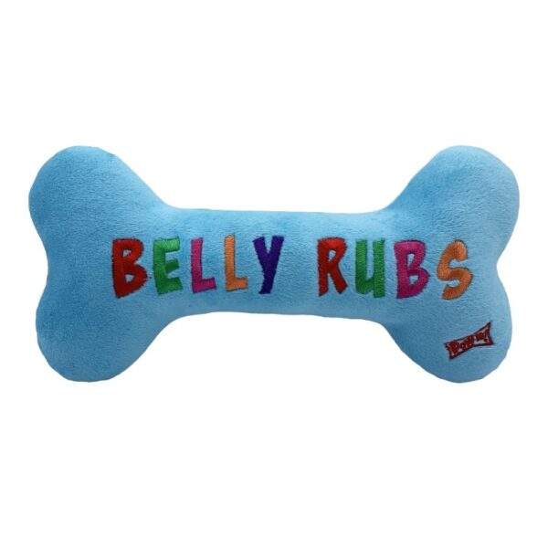 Lulubelles Power Plush Holiday Peace, Love, Belly Rubs Bone – Bild 3